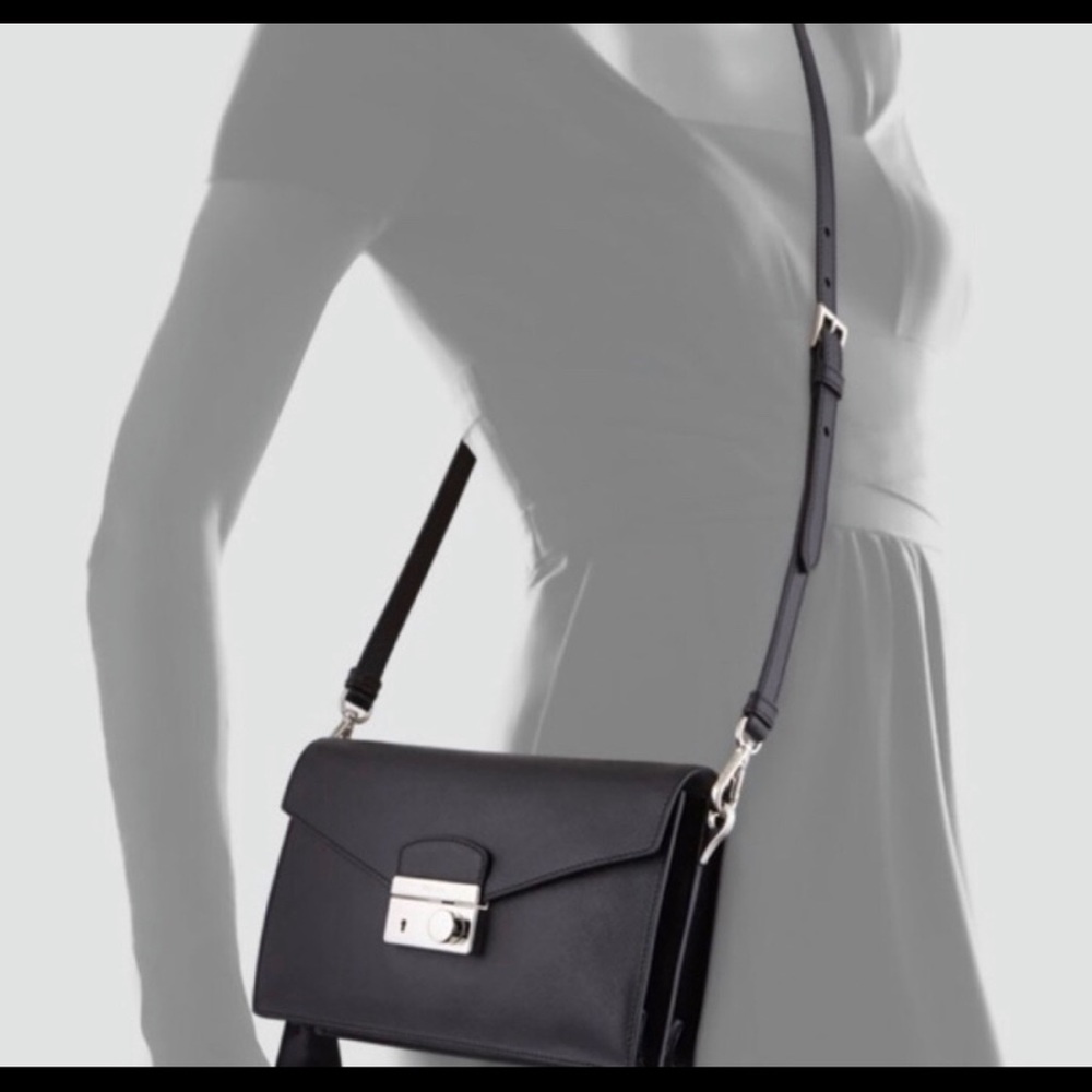 Saffiano Lux Sound Crossbody Bag